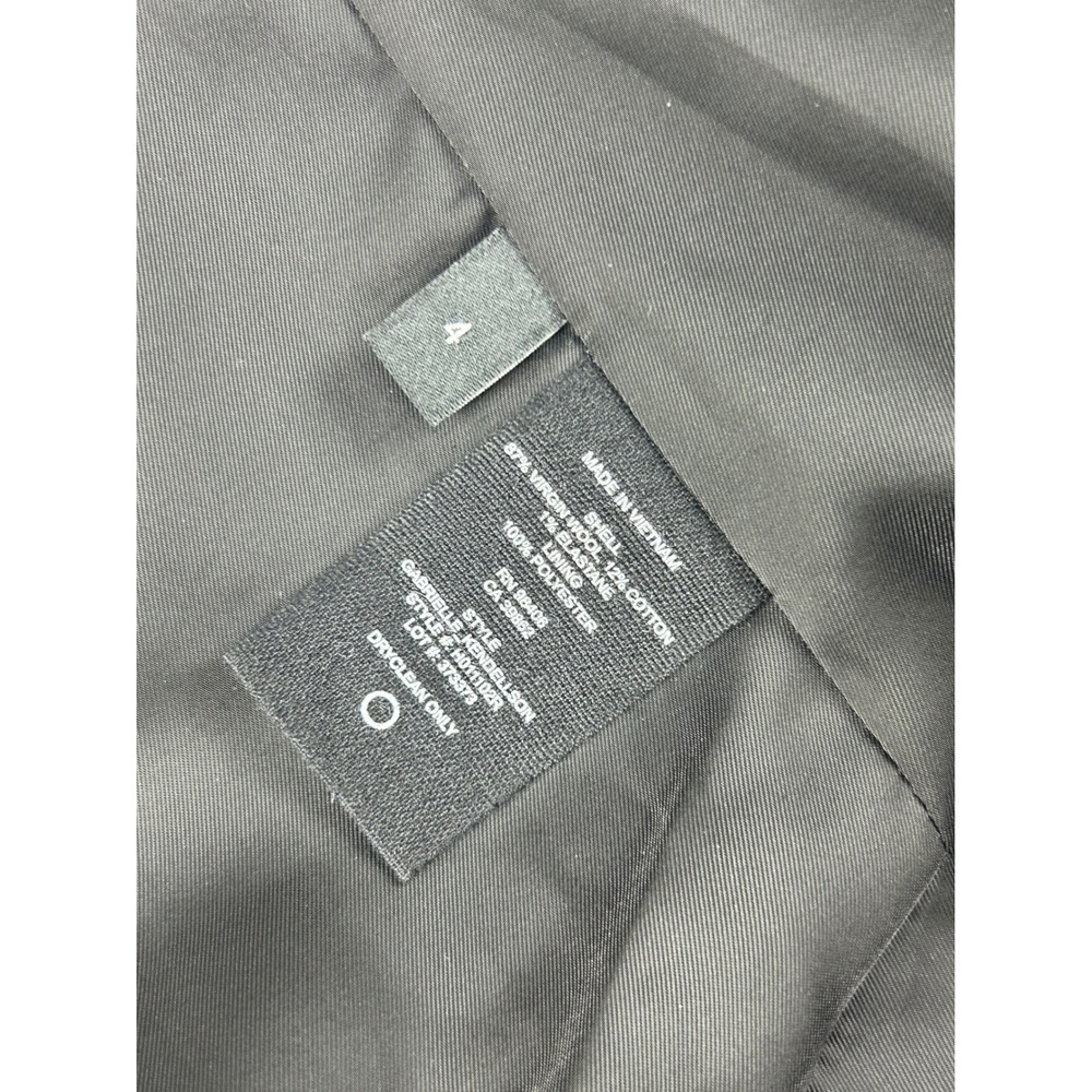 Theory Gabrielle Grey Wool Blend Single Button Blazer Jacket Size 4 Career - Picture 8 of 10